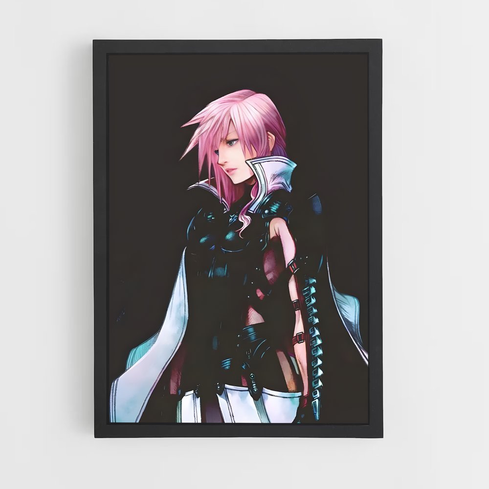 Poster Lightning héroïne – affiche Final Fantasy (vue 2)